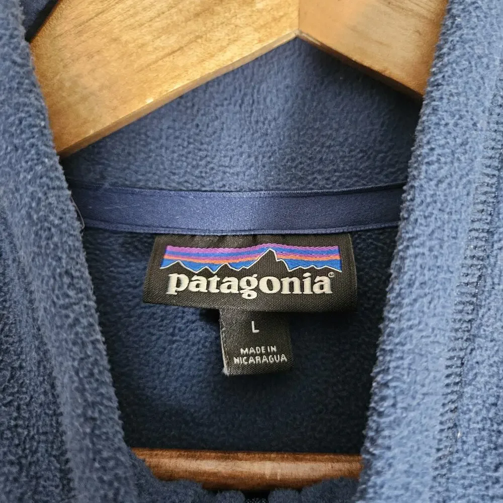 Patagonia Micro D Fleece Pullover Men's Large Blue Gorpcore Granola Outdoors